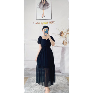 đầm voan E1 thiết kế