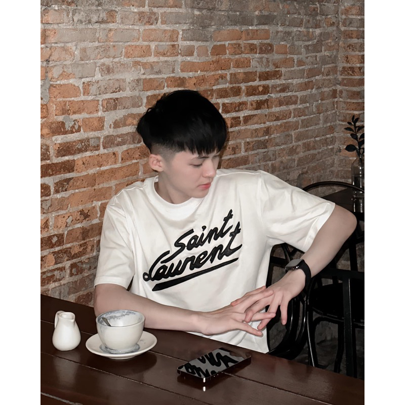 T-shirt Ysl vá da siêu hot hit cập bến cho Nam Nữ mix dễ phối đồ chuẩn form(K165)