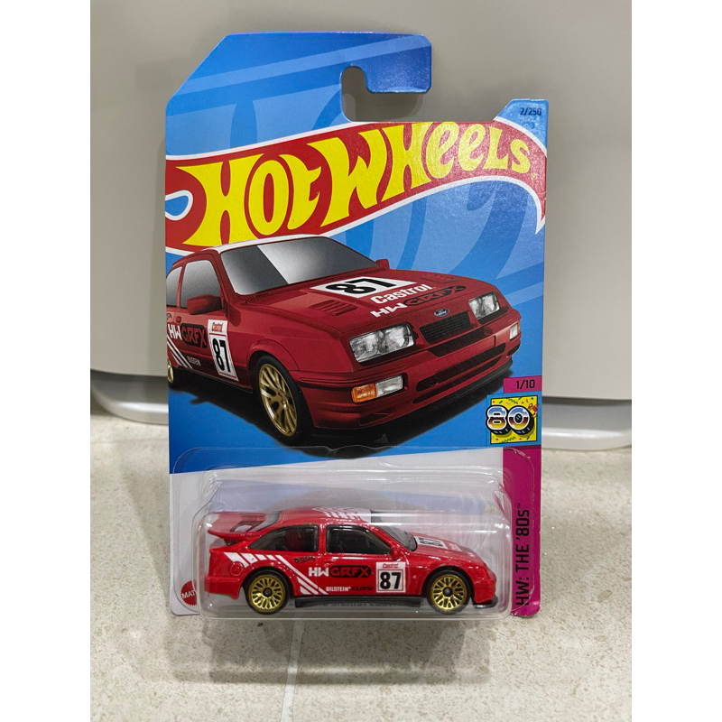 Xe mô hình đồ chơi cơ bản Hotwheels 1:64 - '87 Ford Sierra Cosworth