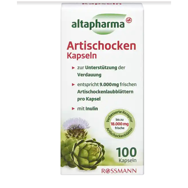 Altapharma Artischocken hộp 100 viên của Đức