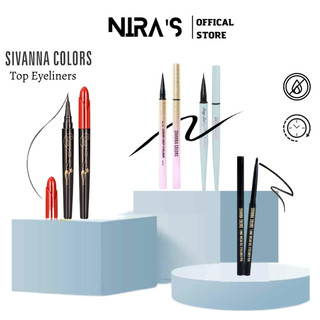 Kẻ mắt Sivanna Colors Xpress Rose Cat/Long Wear Gel/Luxury Deep Eyeliner Thái Lan