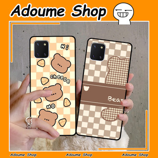 Ốp lưng Samsung Note 10 Lite / S10 Lite in hình gấu cute, dễ thương, đáng yêu