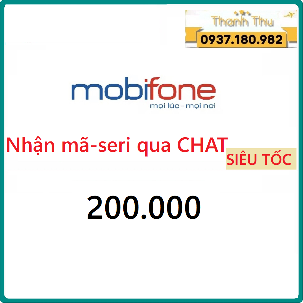 Mã thẻ Mobi 200.000vnđ