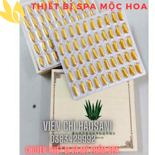 Viên hút chì, Viên thải chì Tẩy chì Thải độc tố da Mặt Haosani dùng cho máy Thải chì hộp 20-50-100 viên