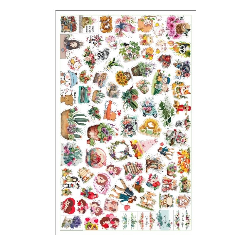 Tem DECAL trượt nước giá rẻ combo 5 tem