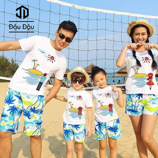 Áo Thun Gia Đình Đồng Phục Đi Du Lịch Hè