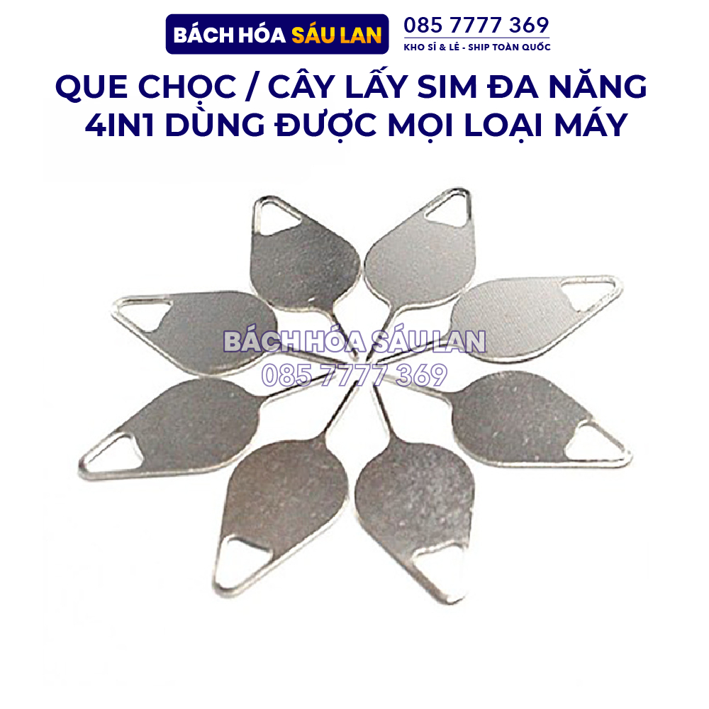 01 Que chọc / Cây lấy Sim đa năng 4in1dùng được mọi loại máy
