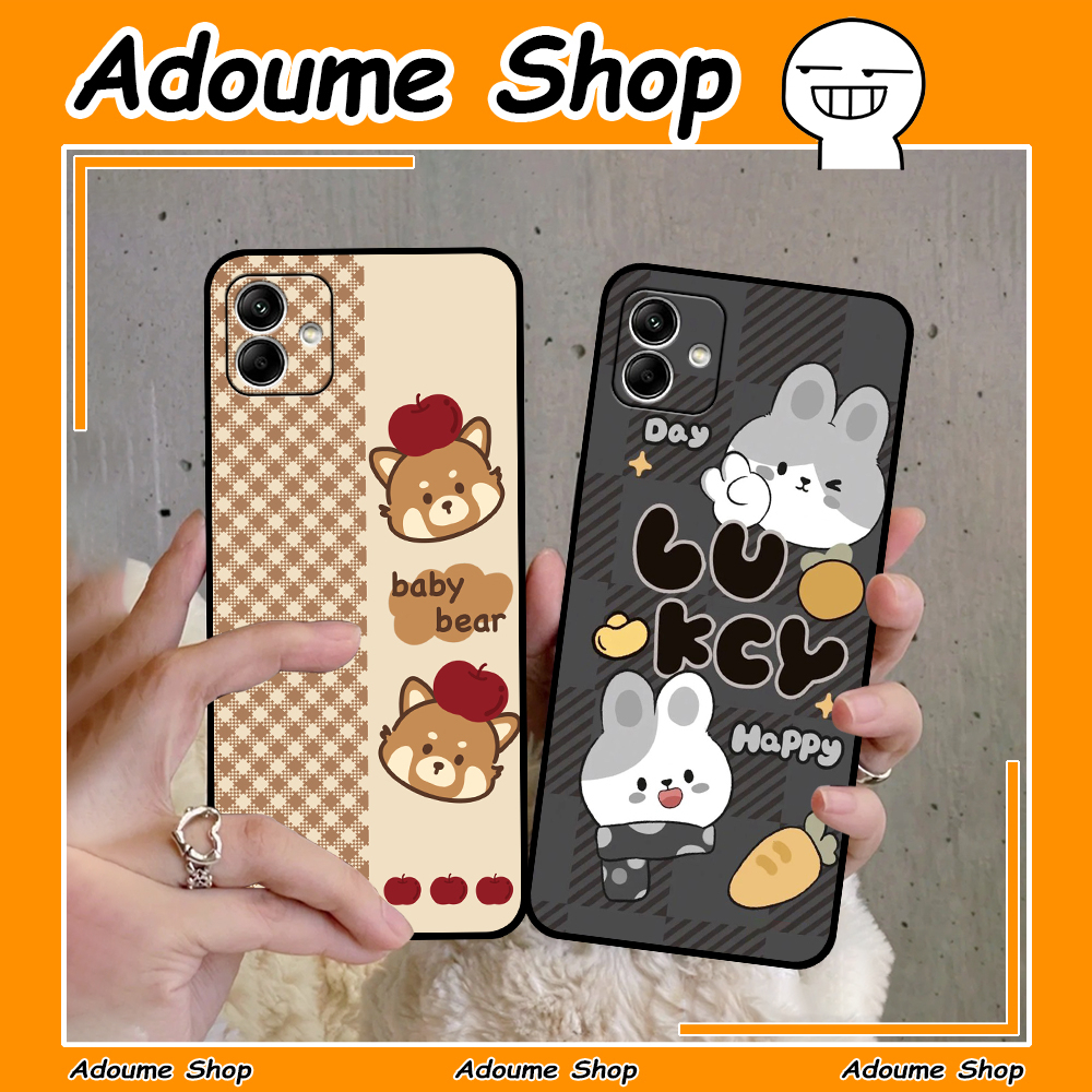Ốp lưng Samsung A04 / A04E in hình gấu cute, dễ thương, đáng yêu