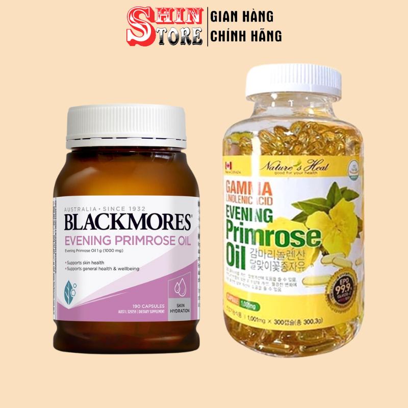inh Dầu Hoa Anh Thảo Hàn Quốc Gamma 300 Viên Uống Và Blackmores Úc Evening Primrose Oil 190v