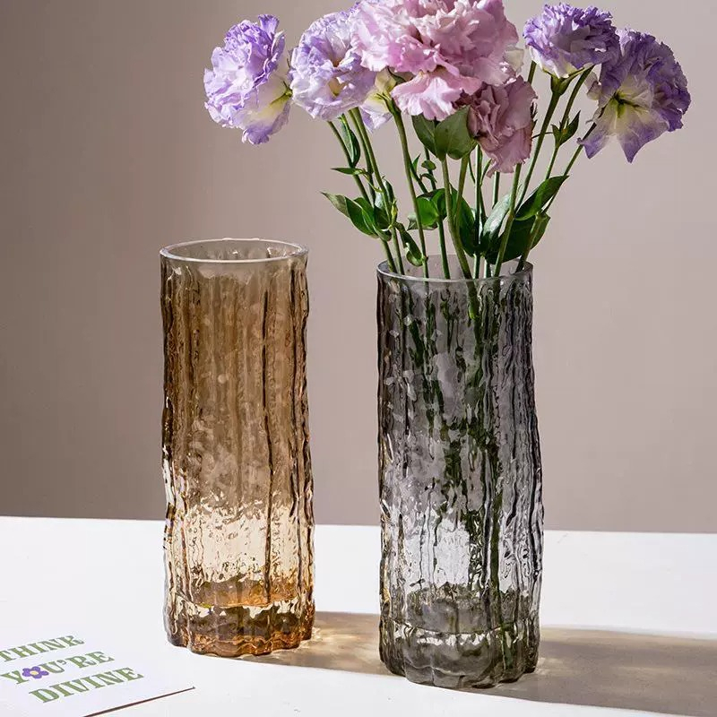 Bình hoa thủy tinh vintage decor phòng ngủ và trang trí phòng khách cao cấp