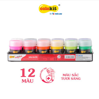 Màu nước Thiên Long , Water colorkit 12x15ml