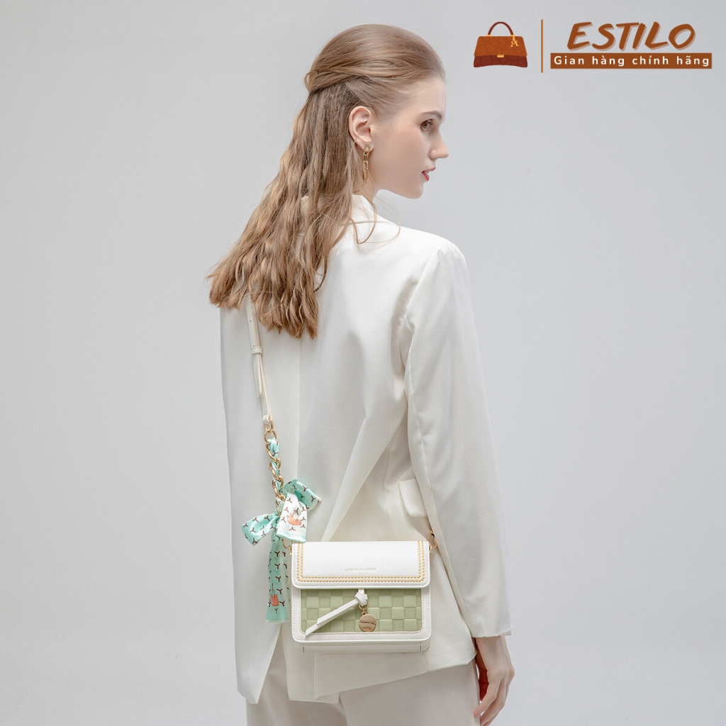 Túi xách nữ đeo chéo, đeo vai ESTILO size 19cm HA334