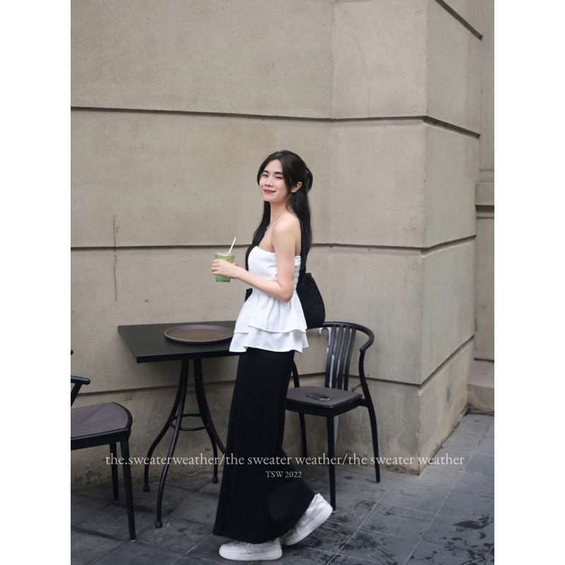 Áo quây trơn peplum chun lưng the.sweaterweather TSW (ảnh thật) | BigBuy360 - bigbuy360.vn