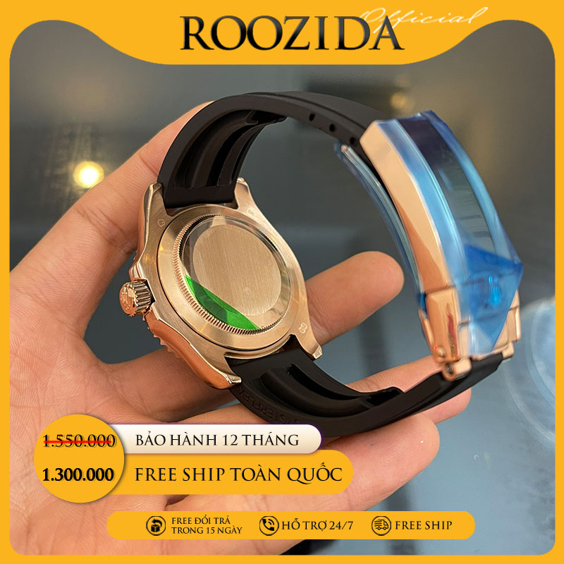 Đồng hồ cơ nam AUTOMATIC ROLEX chính hãng máy nhật dây cao đúc chống nước DH51