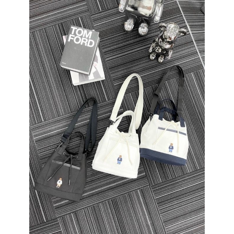 Túi WHO.AU STEVE BEAR CANVAS BUCKET