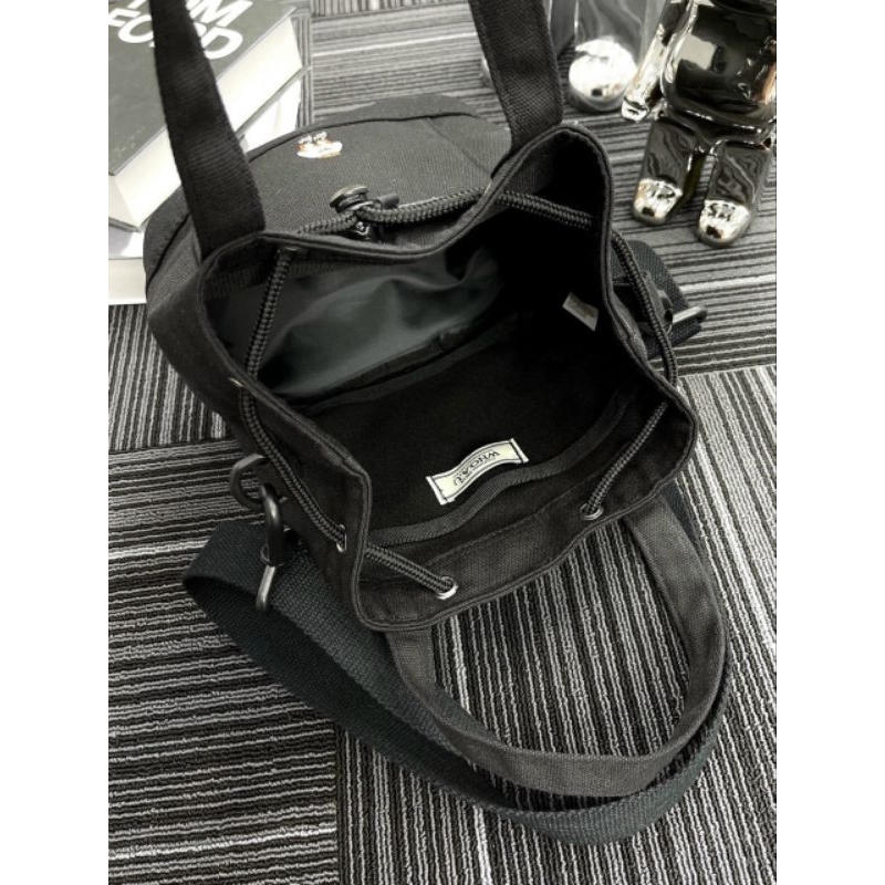 Túi WHO.AU STEVE BEAR CANVAS BUCKET