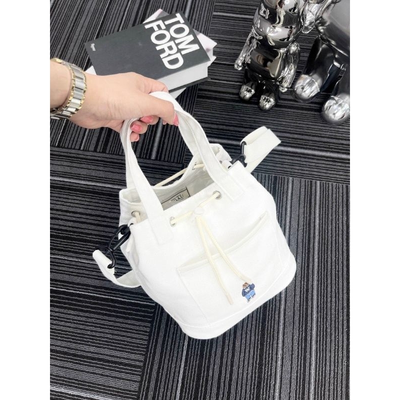 Túi WHO.AU STEVE BEAR CANVAS BUCKET