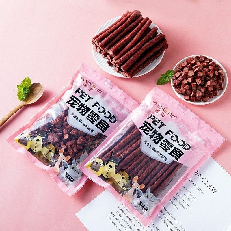 BÁNH THƯỞNG CHO CHÓ DẠNG QUE BÒ GẶM TÚI 500GR PETFOOD
