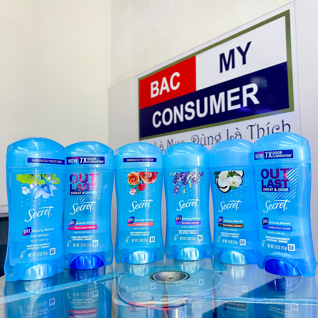 Gel khử mùi Secret Luxe Lavender clear gel 73g