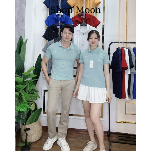 Áo polo nam nữ cộc tay cổ bẻ mùa hè chất vải cá sấu thoáng mát hàng loại 1