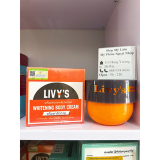 Kem dưỡng trắng da livy's cam mẫu mới thái lan 250g