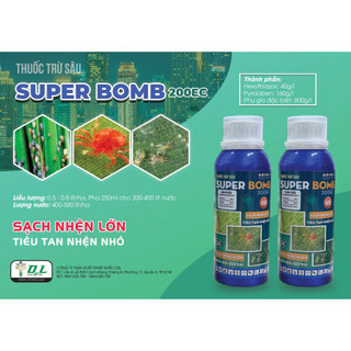 Hết sạch nhện đỏ - nhện gié trên cây trồng - đã có super bomb 240ml