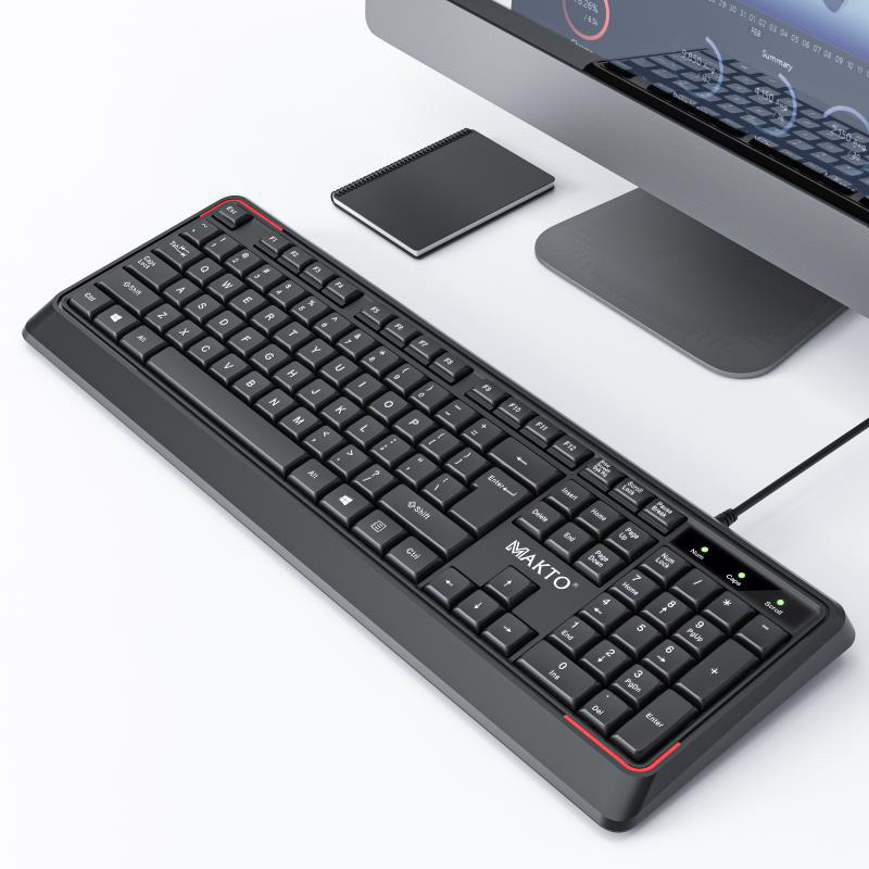 Bộ bàn phím + chuột Usb, có dây MAKTO AK-320 chất lượng cao dùng cho văn phòng, học tập | BigBuy360 - bigbuy360.vn