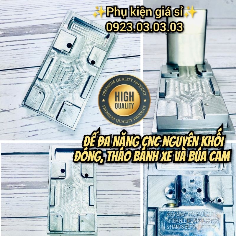Đế đóng, thay bánh xe và búa cam Zippo cao cấp