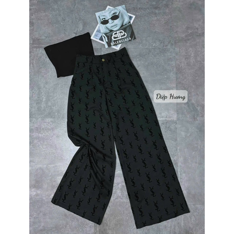 Quần suông nữ ống rộng cạp trắng to hack dáng, Quần vải nữ phong cách thanh lịch có thể mặc đi làm đi chơi | BigBuy360 - bigbuy360.vn