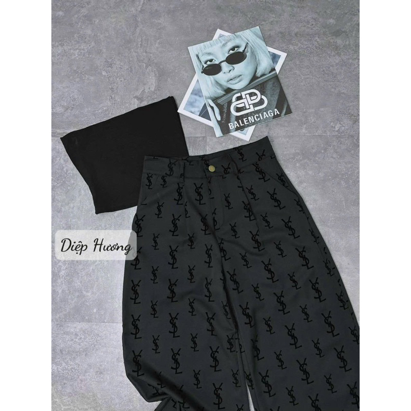 Quần suông nữ ống rộng cạp trắng to hack dáng, Quần vải nữ phong cách thanh lịch có thể mặc đi làm đi chơi | BigBuy360 - bigbuy360.vn