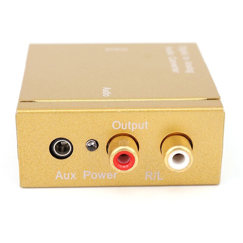Bộ hộp chuyển đổi âm thanh tivi 4k Optical sang jack 3.5 và R L loa amply nguồn adapter