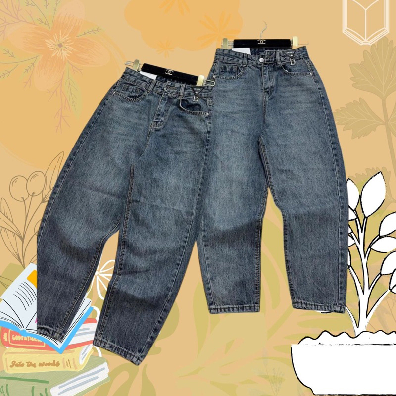 Quần jean bagy, quần bò nữ chất đanh xịn không giãn