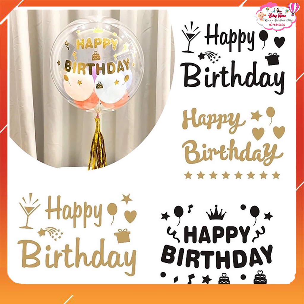 Decal chữ dán bóng jumbo 36'(80-90cm)