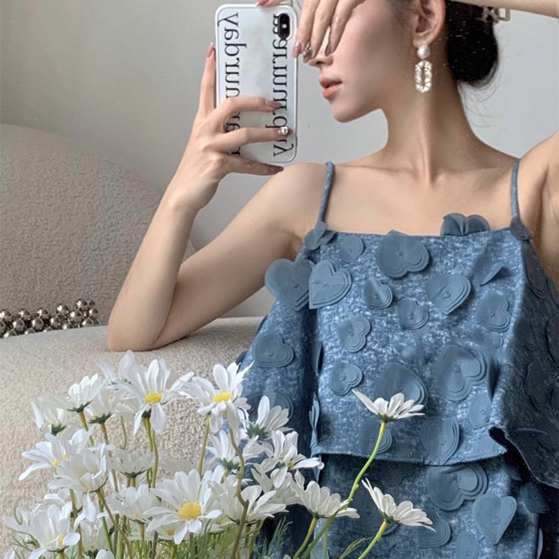 ÁO 2S JEAN HAI TẦNG HOẠ TIẾT NỔI FORM TO