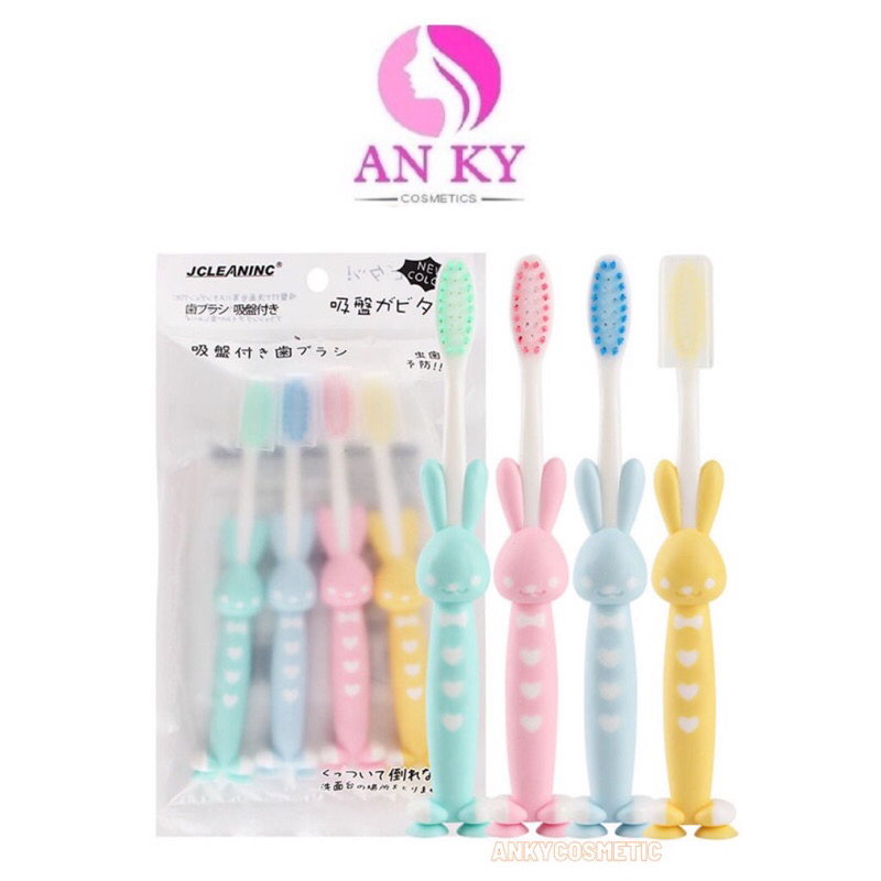 set 4 bàn chải đánh răng cho bé
