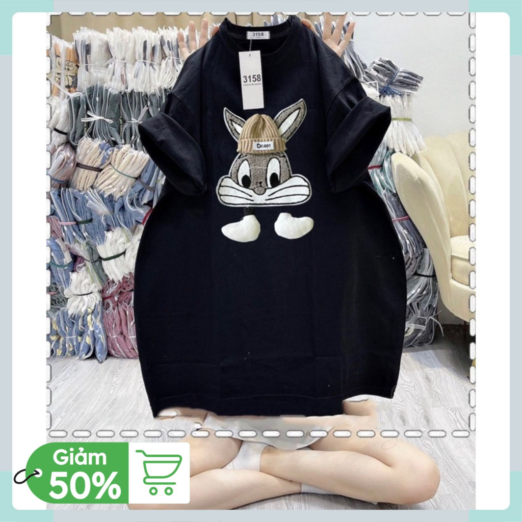 Áo phông tay lỡ nam nữ unisex form rộng chất cotton mát mịn thấm hút mồ hôi Hình Gấu X Thêu | BigBuy360 - bigbuy360.vn