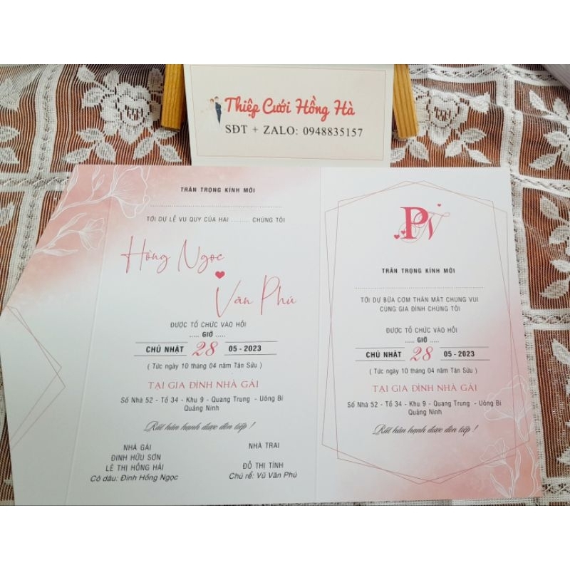 THIỆP CƯỚI HD 205