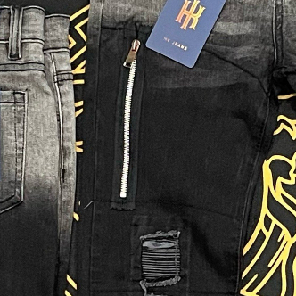 Quần jean nam CAO CẤP vá da chất vải denim co dãn dày dặn mẫu mới sang trọng trẻ trung
