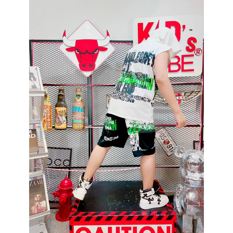 Bộ thun có nón sát nách chờm vai Hip Hop