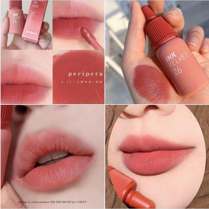 NEW Son Kem Siêu Lì Siêu Mịn Peripera Ink The Velvet