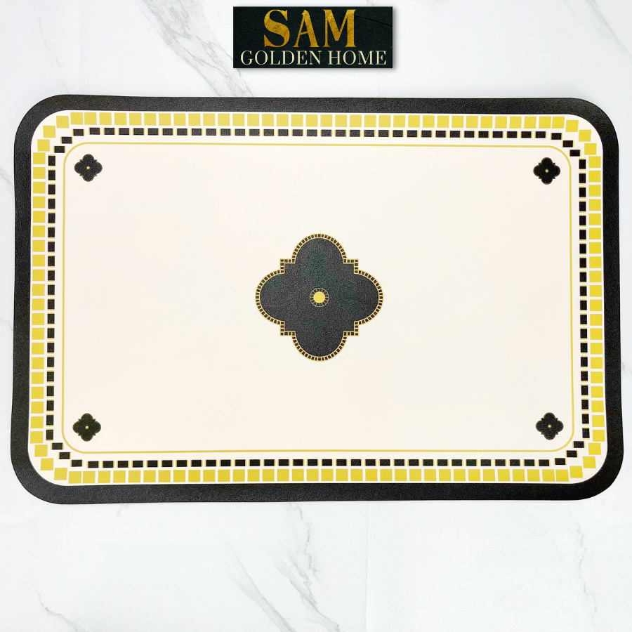 Placemat Lót Bàn Ăn Clubs Sang Trọng Cao Cấp Viền Tròn Phong Cách Phương Tây