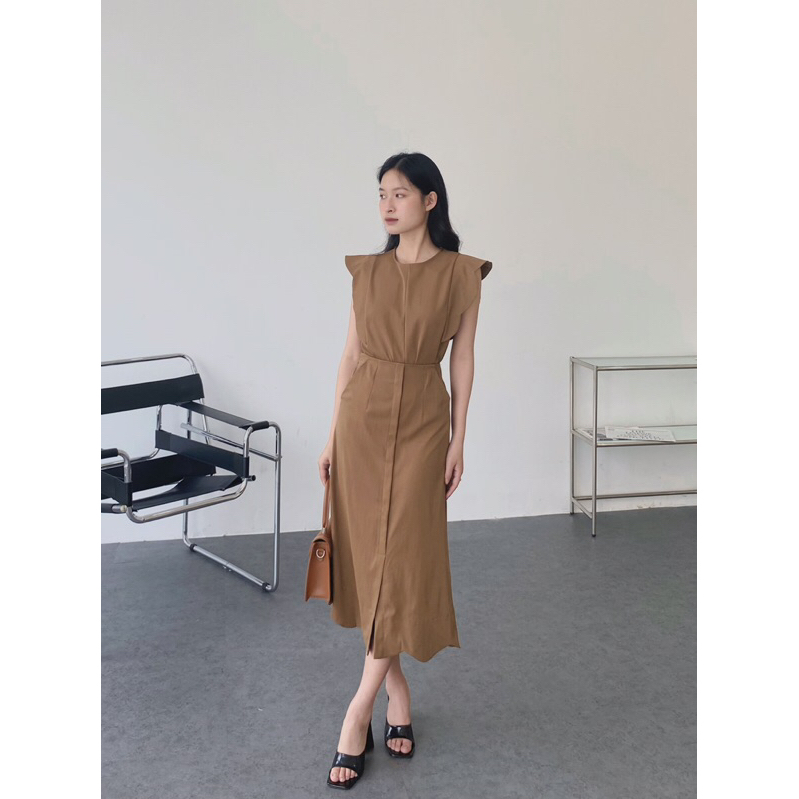 SET ÁO TAY SÓNG VÀ CHÂN VÁY MIDI | lim.studio