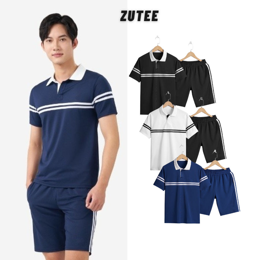 Bộ Thể Thao Nam Bộ Quần Áo Mặc Nhà Mùa Hè Phong Cách Cao Cấp ZUTEE