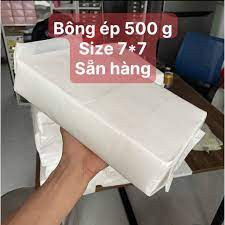 Bông gòn ép miếng cắt sẵn 500g bông lau tiện dụng