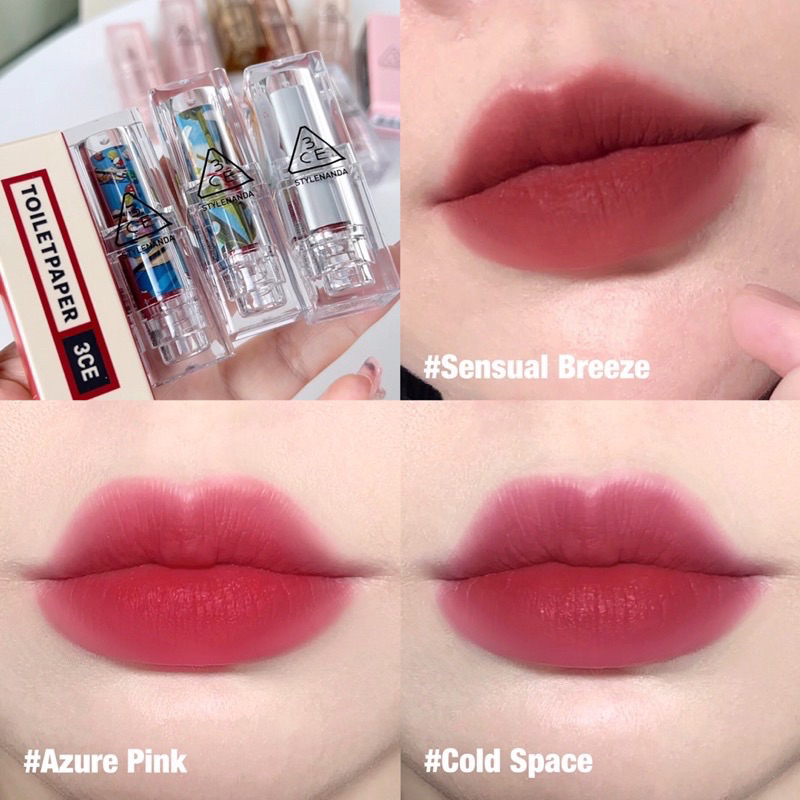 [CHÍNH HÃNG 100%] SON 3CE TOILETPAPER LIMITED