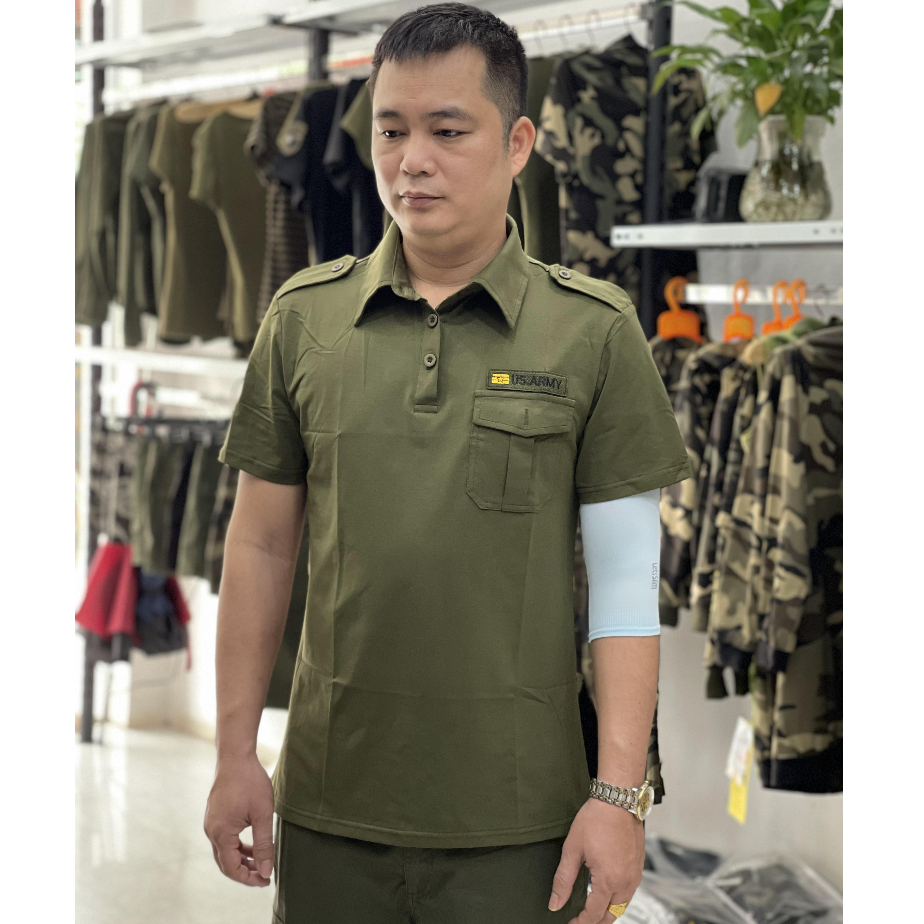 áo polo nam mầu xanh mầu rằn ri mầu đen