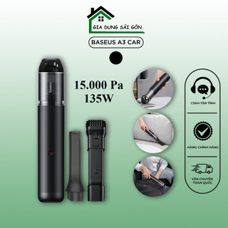 Máy hút bụi pin sạc cầm tay Baseus A3 Car Vacuum Cleaner (15000pa, 135W, Vacuum Portable Cleaner)