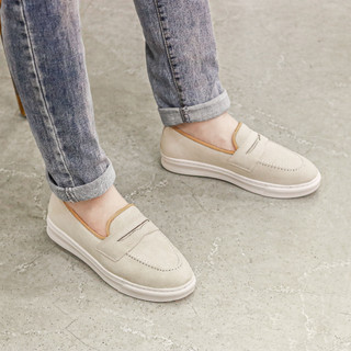 Giày lười nam cao cấp, giày slipon nam Xoăn Shop D07