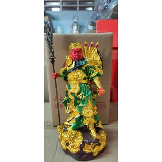 Tượng đức quan thánh đế quân, cao 30 cm.