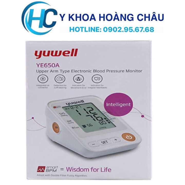 Máy đo huyết áp và nhịp tim YUWELL 650A ( Bảo hành 5 năm chính hãng )